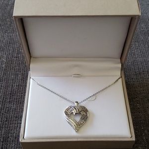 Diamond Heart Pendant Necklace